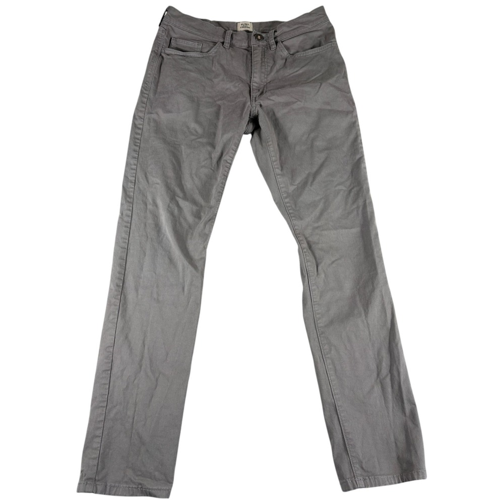 Flint and Tinder 365 Slim Fit Pants Men 30x30 Grey Stretch Workwear Straight Leg